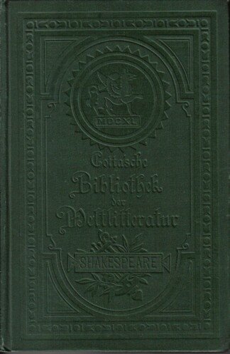 Dramatische Werke XI. Elfter Band: Timon von Athen./ Troilus und Kressta./ Maß für Maß.