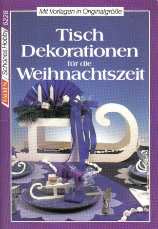 Tischdekorationen für die Weihnachtszeit.