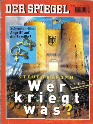 DER SPIEGEL - Steuerreform: Wer kriegt was?   Nr: 29 / 17.7.2000