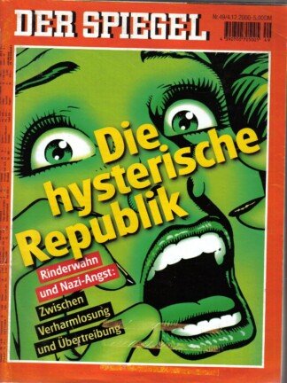 DER SPIEGEL - Die hysterische Republik   Nr: 38 / 18.9.2000