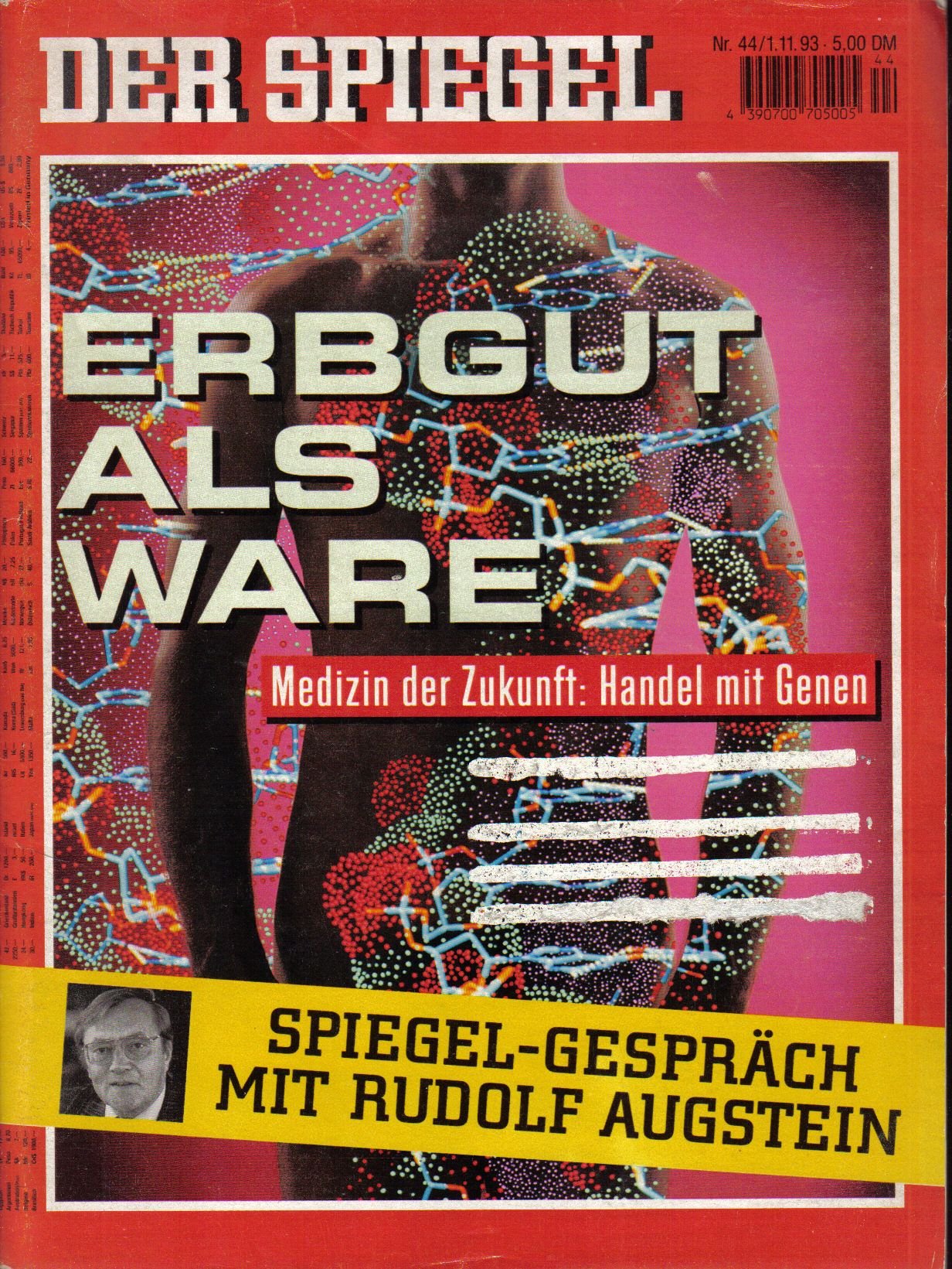 DER SPIEGEL - Erbgut als Ware Nr: 44 / 1.11.1993