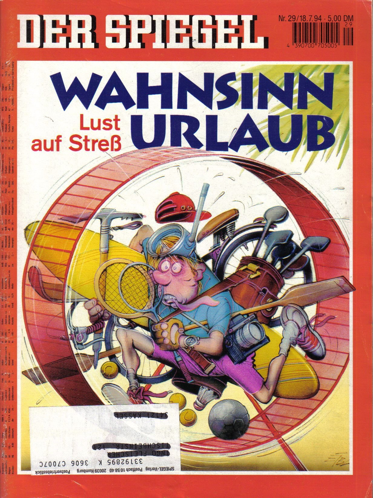 DER SPIEGEL - Wahnsinn Urlaub Nr: 29 / 18.7.1994