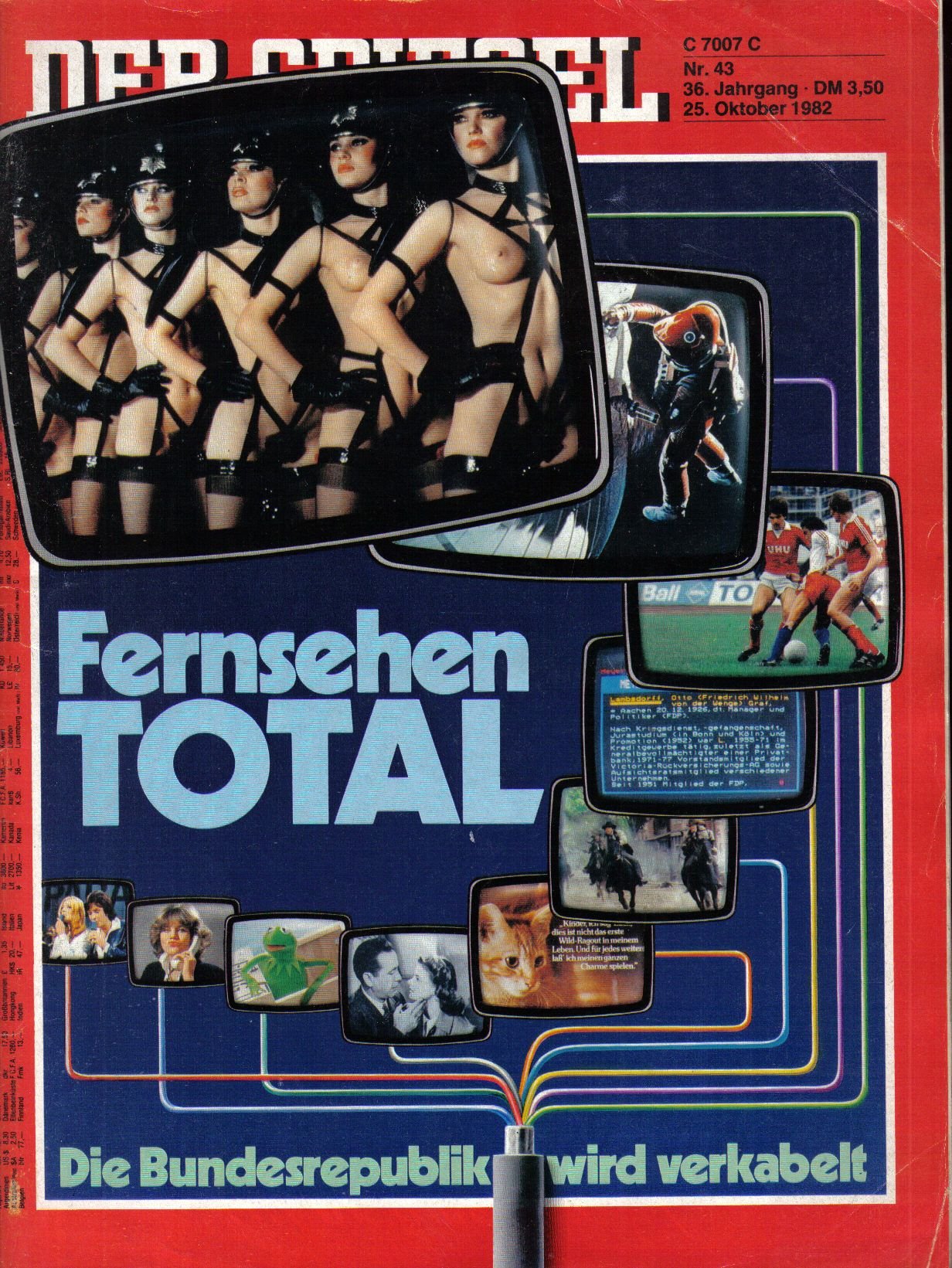 DER SPIEGEL - Fernsehen TOTAL Nr: 43 / 25.10.1982