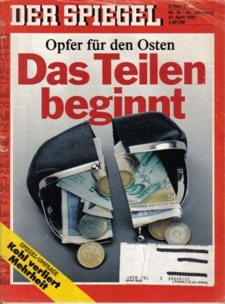 DER SPIEGEL - Das Teilen beginnt   Nr: 18 / 27.4.1992