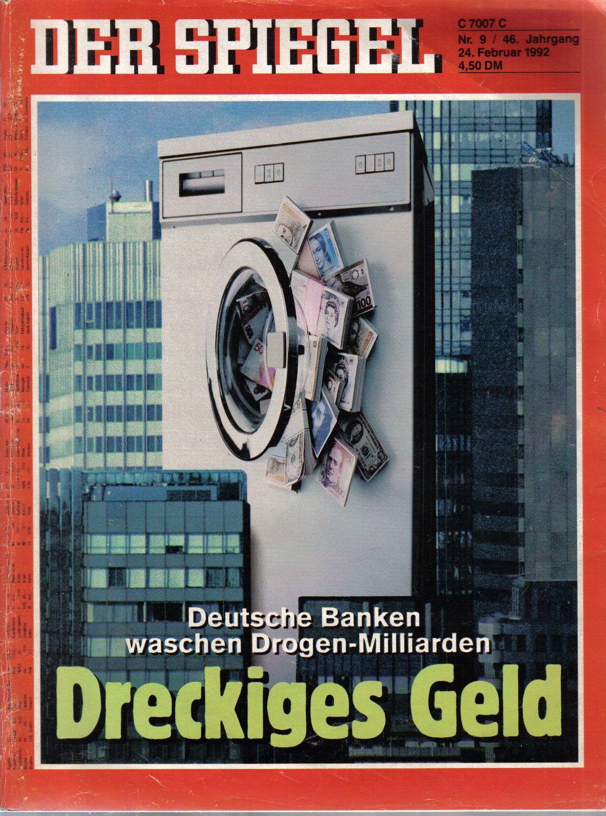 DER SPIEGEL - Dreckiges Geld Nr: 9 / 24.2.1992