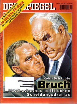 DER SPIEGEL - Der Bruch   Nr: 38 / 18.9.2000