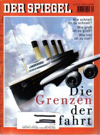 DER SPIEGEL - Die Grenzen der Luftfahrt   Nr: 31 / 31.7.2000