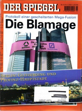 DER SPIEGEL - Die Blamage   Nr: 15 / 10.4.2000