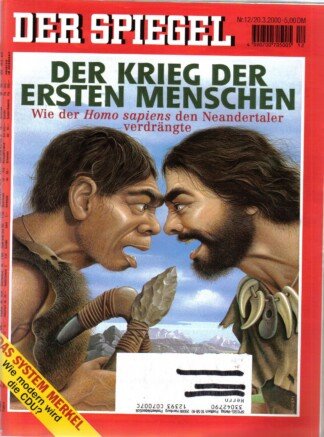 DER SPIEGEL - Der Krieg der ersten Menschen   Nr: 12 / 20.3.2000