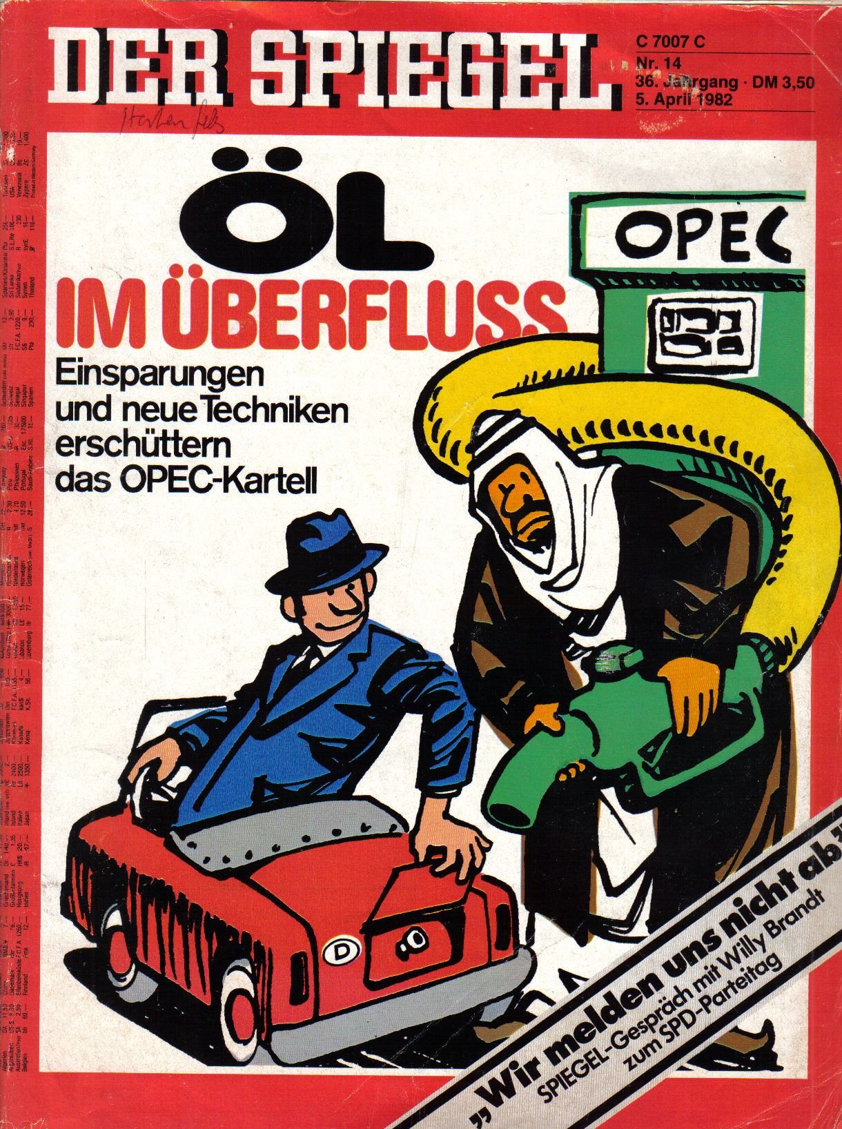 DER SPIEGEL - Öl im Überfluss Nr: 14 / 5.4.1982