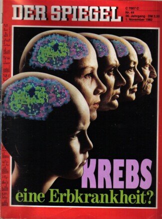 DER SPIEGEL - KREBS eine Erbkrankheit?   Nr: 44 / 1.11.1982