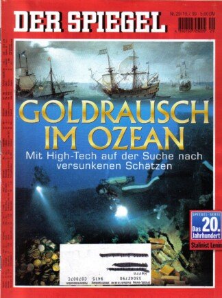 Der Spiegel. 19.07.1999,  53. Jahrgang. Nr. 29. Das deutsche Nachrichten-Magazin. Titelgeschichte: Goldrausch im Ozean - Mit High-Tech auf der Suche nach versunkenen Schätzen; Spiegel-Serie Das 20. Jahrhundert: Stalinist Lenin.