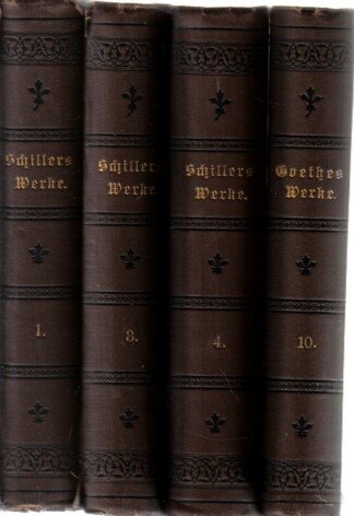Schillers Werke - Band 1, 3, 4, 10