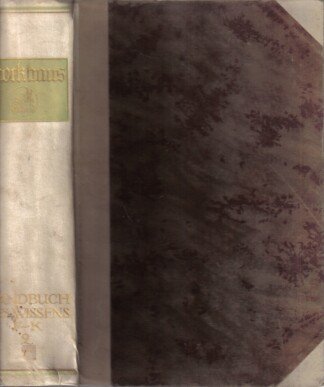 Brockhaus Handbuch des Wissens - Zweiter Band - F-K - 1922