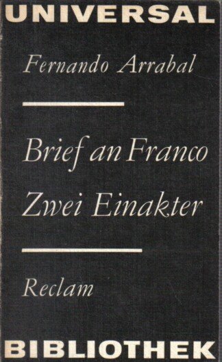 Brief an Franco: Zwei Einakter