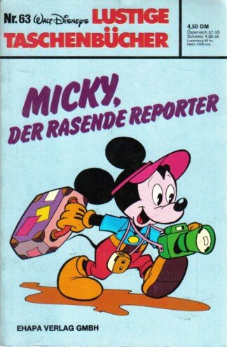 Lustige Taschenbücher - LTB - Nr: 63 - Micky, der rasende Reporter