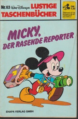 Lustige Taschenbücher - LTB - Nr: 63 - Micky, der rasende Reporter