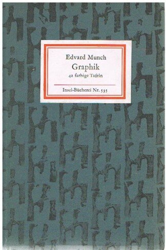 Edvard Munch. Graphik. 42 Bildtafeln. (Insel-Bücherei 535).