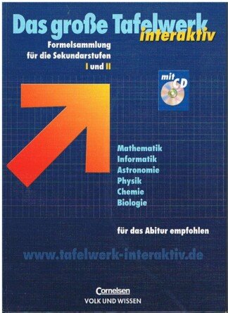 Das grosse Tafelwerk interaktiv - Formelsammlung für die Sekundarstufen I und II. Paket: Buch + CD-ROM (Home-Einzel-Lizenz)