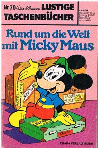 Lustige Taschenbücher - LTB - Nr: 70 - Rund um die Welt mit Micky Maus