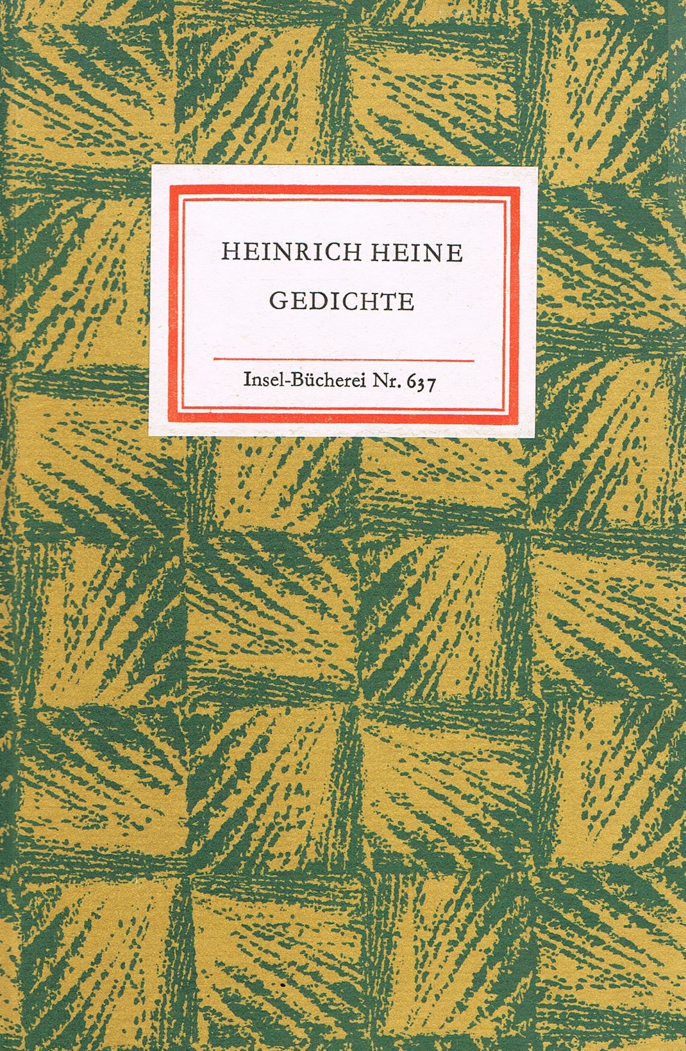Gedichte. Insel Bücherei 637