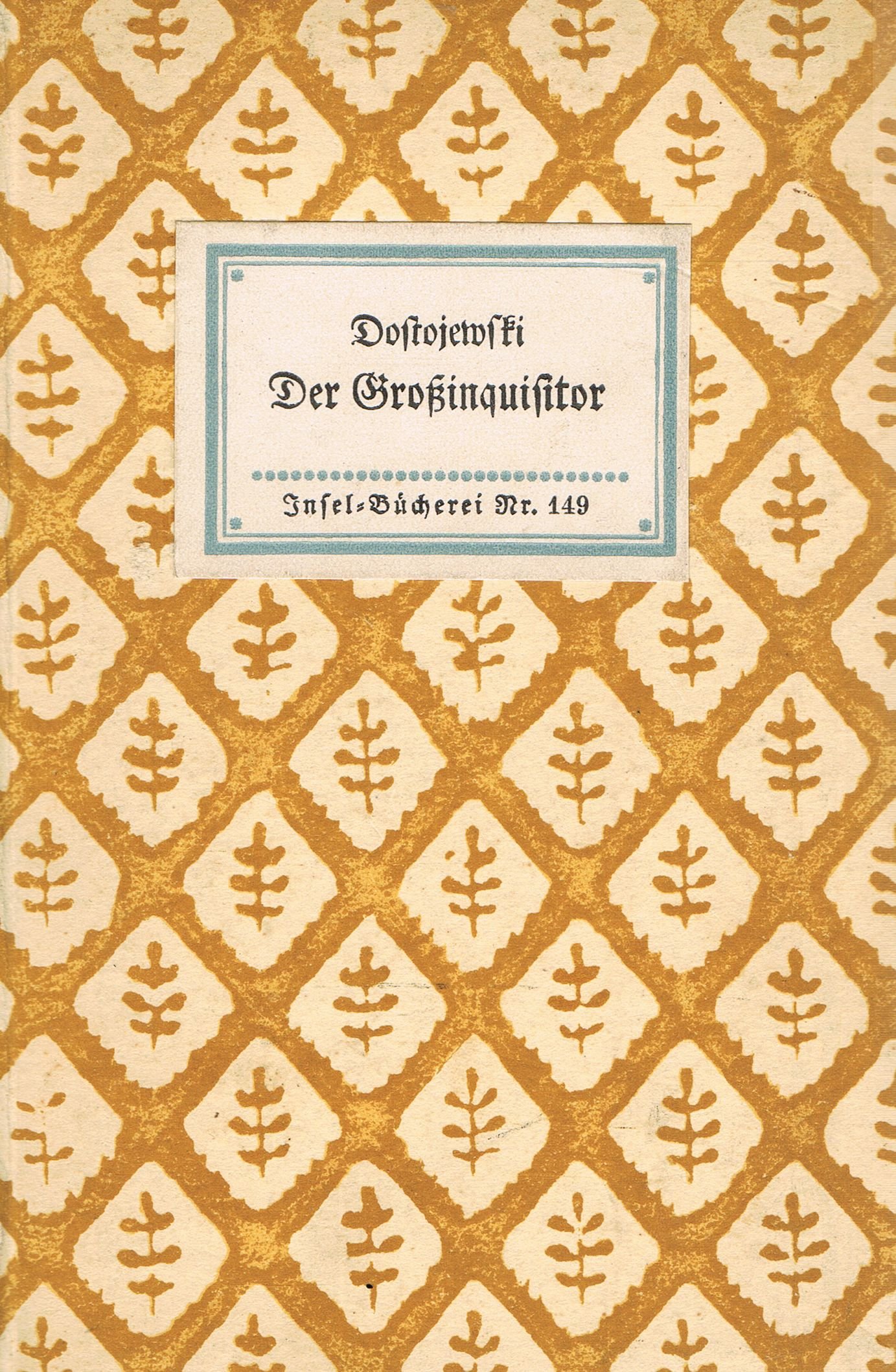 Der Großinquisitor (Insel Bücherei Nr. 149)