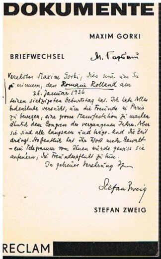 Briefwechsel - Herausgegeben von Kurt Böttcher - Reclams Universal-Bibliothek ; Band 456 -