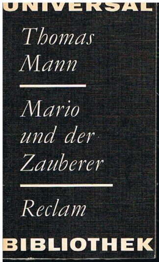 Mario und der Zauberer Reclams Universal-Bibliothek Band 148