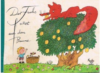 Der Fuchs sitzt auf dem Baume