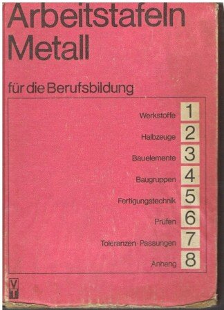 Arbeitstafeln Metall für die Berufsbildung