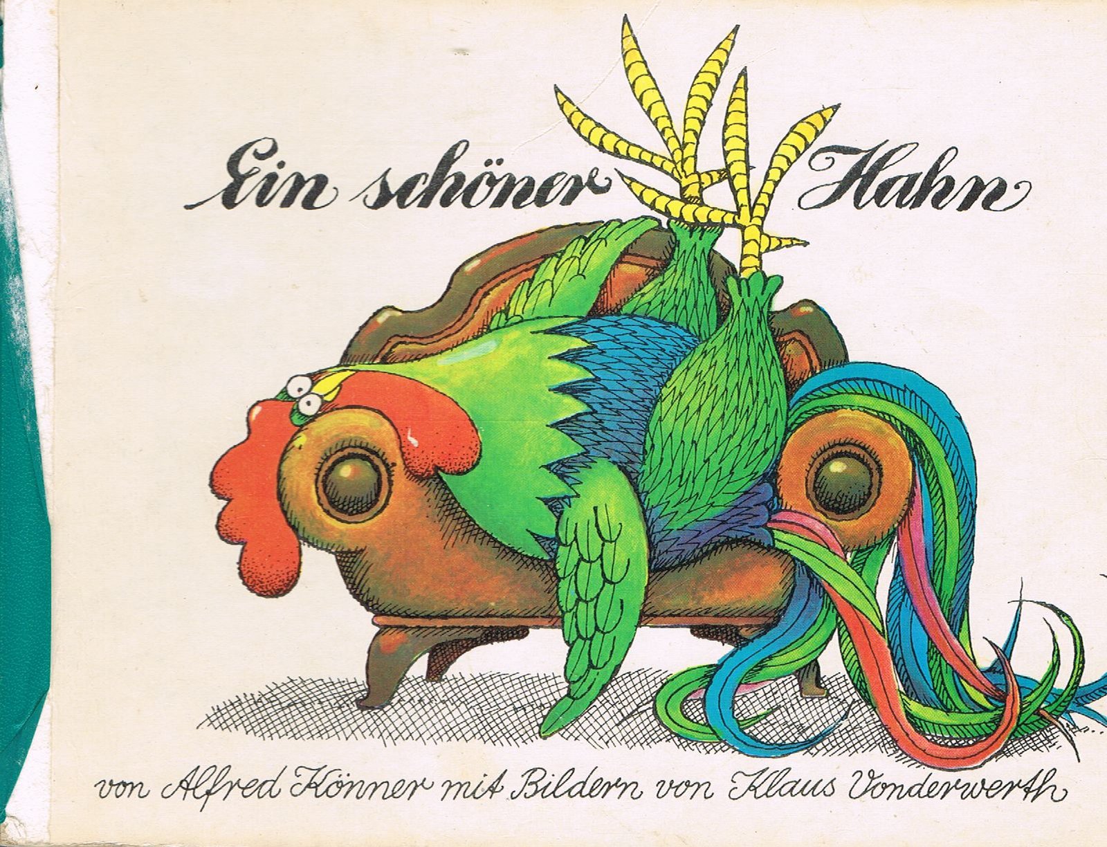 Ein schöner Hahn. Pappbilderbuch mit Illustrationen von Klaus Vonderwerth
