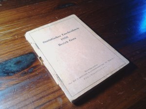 Statistisches Taschenbuch 1958 Bezirk Gera