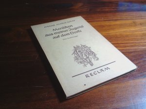 Menschen aus meiner Jugend auf dem Dorfe. Drei Erzählungen.