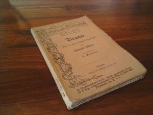 Brand - Ein dramatisches Gedicht Übersetzt von L. Passarge / Reclams Universal-Bibliothek Nr. 1531 und 1532