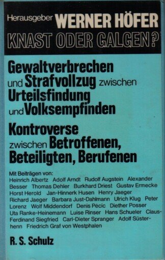 Knast oder Galgen?