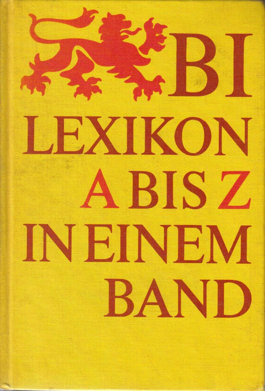 Lexikon A bis Z in einem Band