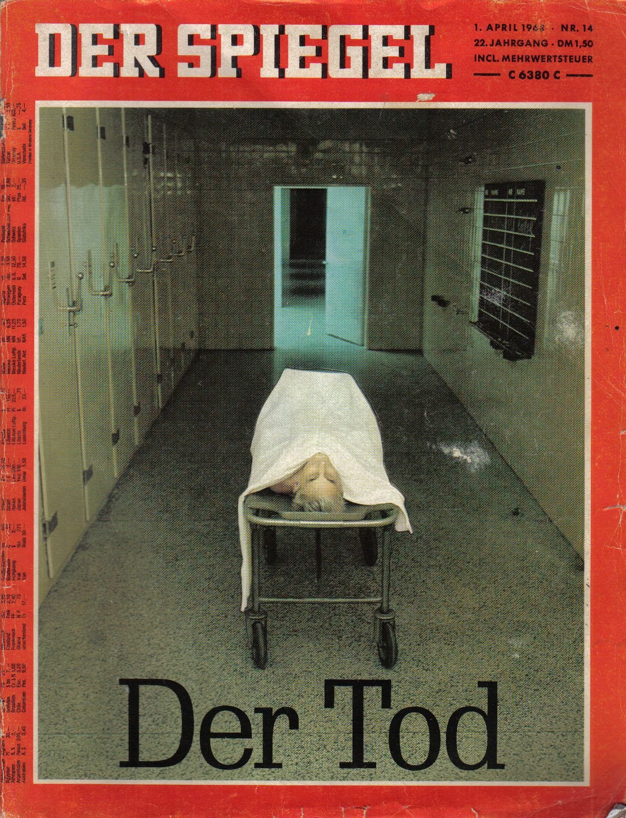 DER SPIEGEL - Nr.14/1968 vom 01.04.1968 - "Der Tod"