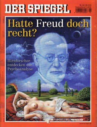 Der Spiegel. 18.04.2005, 59. Jahrgang. Nr. 16. Das deutsche Nachrichten-Magazin. Titelgeschichte: Hatte Freud doch recht? - Hirnforscher entdecken die Psychoanalyse.
