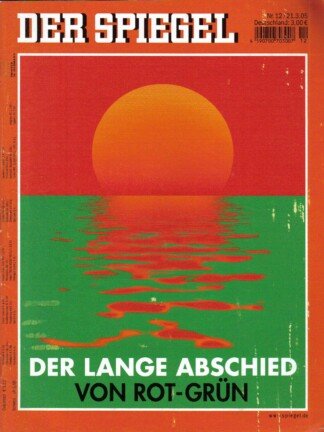 Der Spiegel. 21.03.2005, 59. Jahrgang. Nr. 12. Das deutsche Nachrichten-Magazin. Titelgeschichte: Der lange Abschied von Rot-Grün.