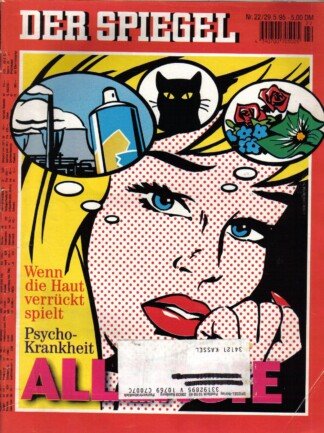 Der Spiegel. 29.05.1995, 49. Jahrgang. Nr. 22. Das deutsche Nachrichten-Magazin. Titelgeschichte: Wenn die Haut verrückt spielt - Psychokrankheit Allergie.