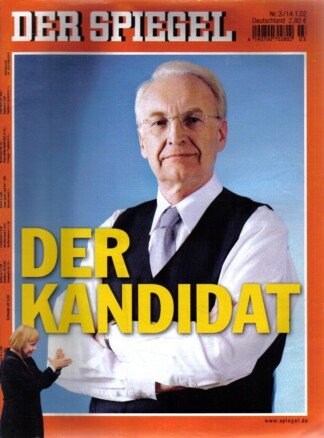 Der Spiegel. 14.01.2002, 56. Jahrgang. Nr. 3. Das deutsche Nachrichten-Magazin. Titelgeschichte: Der Kandidat.