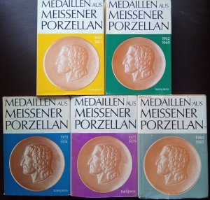Medaillen aus Meissener (Meißener) Porzellan 1947 - 1983 - 5 Bände